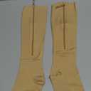 CASMON 15-20mmHg Zipper Compression Socks for Women and Men, Knee High Compression Stockings, Medical Open Toe Support Socks for Varicose Veins, Post-Surgery, Swelling, Nurses, Pregnancy (1 Pair), M