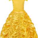 JerrisApparel Princess Dress Off Shoulder Layered Costume for Little Girl For 6 Year 