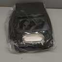 Car Armrest Cushion, 5 in 1 Center Console Cover with 2 Cup Holders, Phone Holder, Tissue Holder, Storage Bag, Multifunctional Leather Heightened Car Armrest Cushion for Most CarsBlack