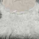 ORINOVA White Faux Sheepskin Fuzzy Fur Rugs for Bedroom Small Machine Washable Fluffy Area Rugs for Living Room 2x4 Shag Nursery Rug