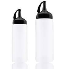 Jutoe 2PACK Plastic Squeeze Bottles, Leak-Proof Condiment Bottles For Kitchen Use And 7-inch round cake pans set 2,Cake tins perfect for baking bread, cheesecake, cakes more - durable aluminum molds for circle cake pan (7×2 round Cake Pan, Set of 2)