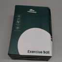 Trideer Exercise Ball for Yoga, Pilates & Fitness  Stability Ball Equipment for Home Gym & Office Chair, Core & Balance Training Accessories, Physical Therapy Equipment, Quick Pump Included, 5 Sizes (M(19-22ines/48-55cm), Black)