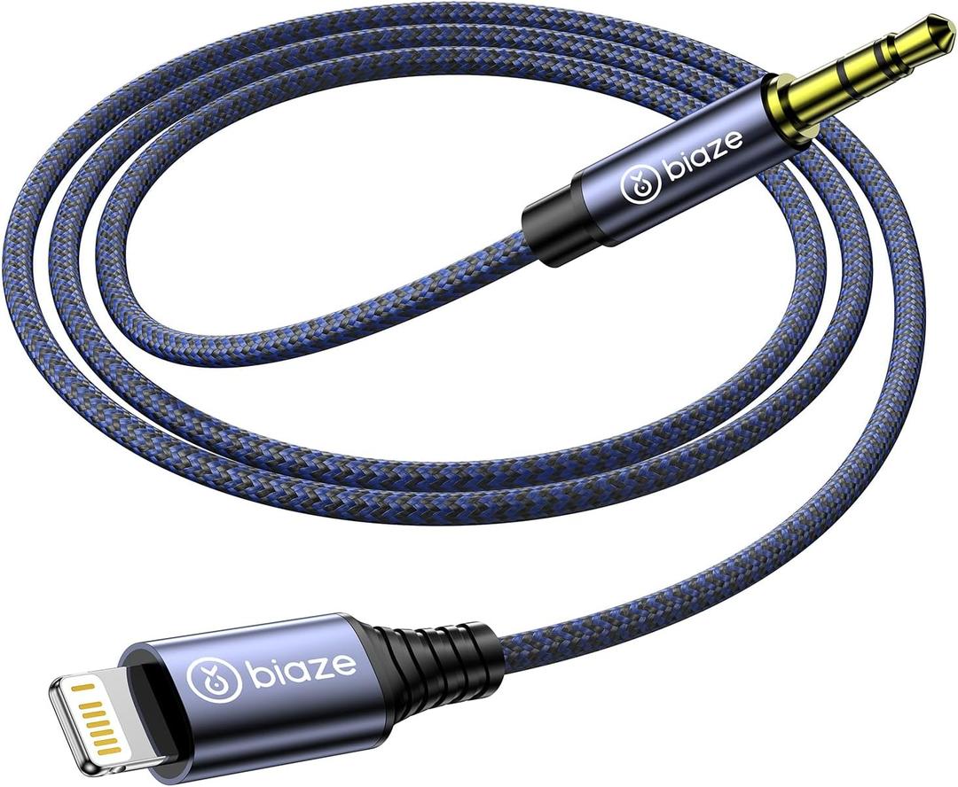 Lighting to 3.5mm Male Adapter Auxiliary Adapter