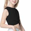 B&GCozy 3 Pack Sleevelss Crop Tops for Girls Kids Ribbed Knit Tank Tops Dance Yoga Top 6-15 Years (X-Small)