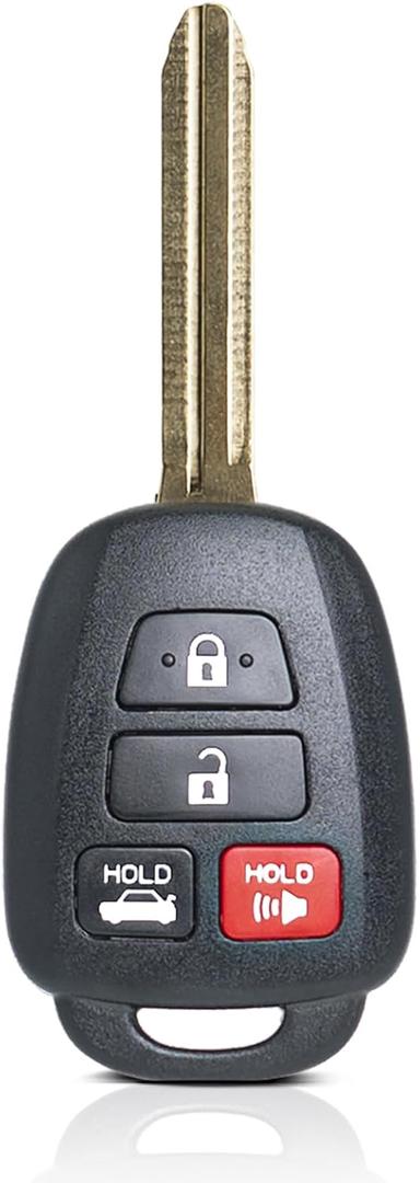 MechanMagic Key Fob Remote Replacement Fits for Toyota Corolla 2014 2015 2016 2017 2018 2019/Camry 2014-2017/Tacoma 2016-2018 HYQ12BDM Keyless Entry Remote Control HYQ12BEL 89070-02880 H Chip