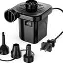 Electric Air Pump for Inflatables,Portable Quick-Fill Air Pump with 3 Nozzles,110-120V, Inflator & Deflator Pumps for Outdoor Camping, Air Mattress Beds,Boats,Inflatable Cushion,Couch,Pool Floats