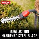 Pole Hedge Trimmer & Grass Shear for Hedges and Garden, Long Reach, 47.24"L x 12.6"W x 13.39"H, 
Blade Length	8 inches