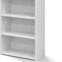 FURINNO Wright 3-Shelf Bookcase, Soft White