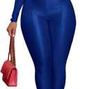 acelyn 2 Piece Outfits for Women Sexy Off Shoulder Tops Bodycon Flared Pant Sets Club Outfits Tracksuit (Medium, 6009-blue)