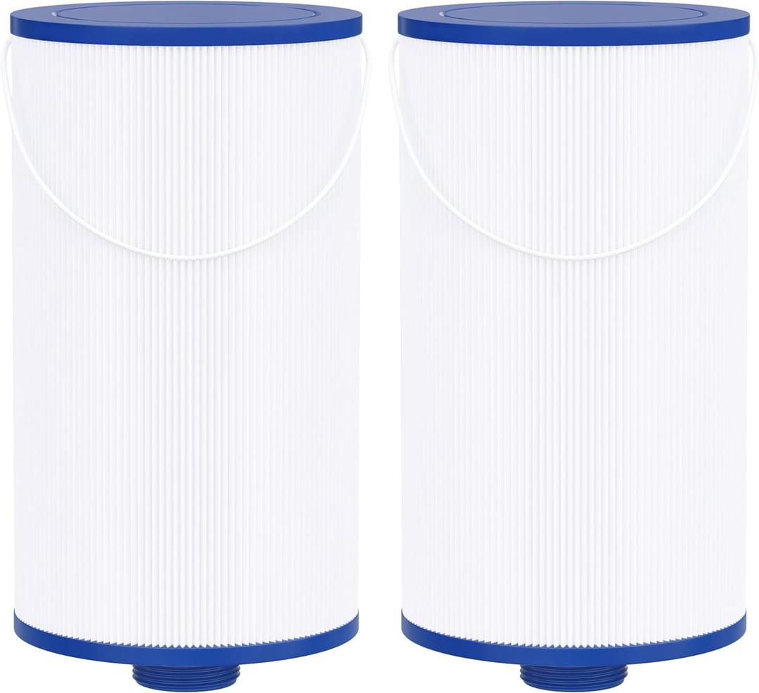 Spa Filter Compatible with FC-2402, 303279, Free Flow, AquaTerra, Fantasy Hot Tub Filter, 1 1/2" Finer Thread, 2 Pack