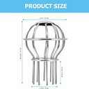 3 x Roof Filter Strainers 4.13X2.95In Stainless Steel Rooftop Drain Covers 2-Pack Gutter Guards for Outdoor Debris Leaf Protection