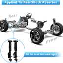Rear Air Shock Absorber Struts w ADS for Mercedes-Benz ML350 ML400 ML500 ML550 GL450 GL350 GL500 GL550 GLE350 GLE400 GLE500 GLE550e GLS450 GLS500 GLS550 GLS63AMG OE 1663200130 1663200930 2Pack