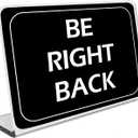 Be Right Back Sign, Be Back Soon,Will Be Right Back, Temporarily Steps Away or Unavailable Sign, Stepping out Briefly, Momentarily Absent, Return Shortly, Office Cubicle Desk Accessories