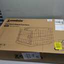 ZOMISIA Collapsible Dog Crate for Dogs - 28" L Heavy Duty Dog Kennel No Tools Required with 4 Sides Steel Foldable Cage for Dogs Indoor Furniture, Portable Carrier with 2 Smooth Wheels, Beige