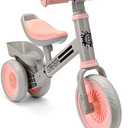 Bakeling Balance Bike - Pink Tricycle for 2-4 Year Olds, Baby & Toddler Balance Bike, Kids Ride On Toy