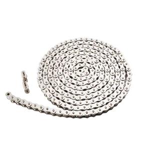 ANSI #40SS 08A Stainless Steel Roller Chain 10 Feet, Single Strand, Ideal for Chain Driven Slide Gate Operator and More, Interchangeable with ANSI #41#428 and #420 Roller Chain