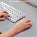 Leather Desk Pad Protector-48 x 24" Computer Desk Mat, Large Mouse Pad, Non-Slip Desk Pad, Waterproof PU Leather Desk Blotter Mat, Desk Cover Mat for Office and Home (Light Grey)
