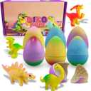 2 x 6 Pack Dinosaur Hatching Surprise Eggs Dinosaur Toys Easter Eggs for Kids Boys Girls Easter Basket Stuffers Gifts Birthday Party Favors Fillers