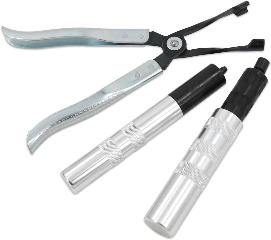 36050 & HW0107 Valve Tool Set  Valve Keeper Remover/Installer + Valve Seal Pliers, Fits Toyota 4-Cylinder & Chrysler New World Engines (4.5-7.5mm/5/16"-3/8" Valve Stems)