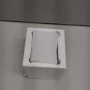 64 Pcs Peel and Stick Beveled Mirror Glass Tile.2.5x1 Inch Mirror Backsplash Tiles. Cute Mirror Strip Tile for Kitchen, Bathroom Wall. 64 Pcs (Silver)