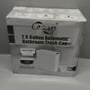 Cesun Automatic Motion Sensor Bathroom Trash Can with Lid, 2.6 Gallon Touchless Trash Bin, Smart Plastic Slim Garbage Can Small White Wastebasket for Toilet, Office, rv, Bedroom, Living Room