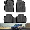 Floor Mats Compatible with Hyundai Elantra Elantra N 2021-2024 2025 (Include Hybrid),1st & 2nd Row TPE Mat All Weather Protection Floor Liners Heavy Duty Automotive Accessories