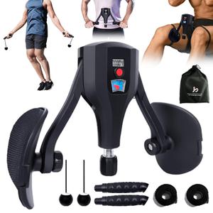 Hiyoga Thigh Trainer 0-132 lbs Adjustable Resistance Pelvic Floor Muscle Kegel Exerciser, Thigh Exerciser & Booty Trainer for Women & Men, Pelvic Floor Exercise Workout Machine (Black)