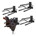 4 Sets Wall Mounted Saddle Rack With Double Pad Bar - Heavy Duty Stand for English and Western Saddles - 23.8x12.6x7.5 Inches