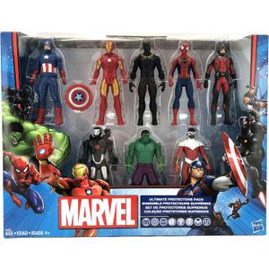 Marvel Avengers Action Figures - Iron Man, Hulk, Black Panther, Captain America, Spider Man, Ant Man, War Machine & Falcon! (8), 8 Piece Set