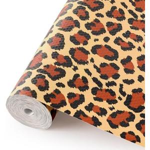 Cooyes Shelf Liner – Non-Slip Cabinet & Drawer Liner for Kitchen – Non-Adhesive Waterproof Shelf Paper with Modern Pattern – Durable EVA Cabinet Mat – Easy to Cut (Brown,11.8" W x 236" L)