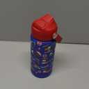 Fimibuke Kids Insulated Water Bottle, 18oz BPA FREE 18/8 Stainless Steel Kids Cup with Straw Travel Tumbler Double Wall Vacuum Leak Proof Toddler Water Bottle for School Boys Girls(1 Pack, Trucks)