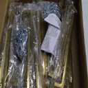 Ravinte 30 Pack 10 Inch Solid Square Cabinet Pulls - Brushed Brass Handles for Kitchen Cabinets & Drawers (10" Hole Center)