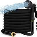 100FT Garden Hose with 8 Spray Nozzle  Lightweight, Kink-Free, Leakproof Flexible Water Hose for Yard, Lawn & Car Wash