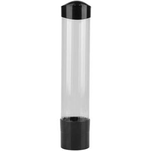 Water Cup Dispenser Pull Type 60-80 Cups Plastic Cup Dispenser (Black) 2 pcs