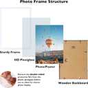 JCJMY 15x20 Picture Frame White for Poster Photo Picture, Horizontal and Vertical Formats for Wall Hanging, 15 x 20 Wall Gallery Poster Photo Frame for 15 by 20 Photos Posters, White