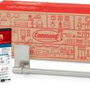 Command Towel Bar with Water Resistant Strips, Organize Your Bathroom, Easy to Open Packaging (9 inches, Satin Nickel)