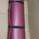 Retrospec Solana Yoga Mat Thick 1/2in Non-Slip Workout Mat with Nylon Strap - 72x24in Exercise Mat for Pilates, Stretching & Fitness - BPA Free, Easy Clean (Boysenberry)