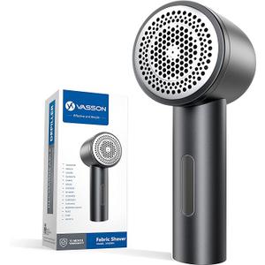 VASSON Fabric Shaver, Electric Lint Remover Rechargeable, Lint Shaver, Sweater Shavers to Remove Pilling, Sweater Defuzzer, Depillers for Clothes, Furniture (Dark Grey)