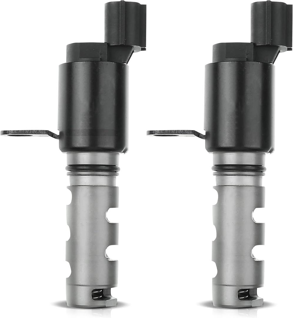 A-Premium 2-PC Intake & Exhaust Engine Variable Valve Timing (VVT) Solenoid Compatible with Hyundai Santa Fe 2010-2012, Sonata 2007-2011, Tucson & Kia Forte, Optima, 2.0L 2.4L, Replace# 243752G100