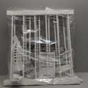 Dog Gate Indoor,18"-45" Adjustable Extra Wide Metal Short Dog Gate to Step Over, 18" Tall Small Pet Gate with 3 Extension Kits, Pressure Mounted for Doorways & Stairs (18-45''W*18''H)