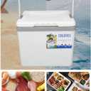 Insulated Portable Cooler, 6L Cooler Box, Camping Cooler, Insulated Hard Cooler Lunch Box with Ice Retention and Heavy Duty Handles for Food Freshness and Drink Cool