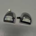 RUXIFEY Chrome LED License Plate Lights Lamp Compatible with Silverado Suburban GMC Sierra 1500 2500 3500 HD Tahoe Yukon Cadillac, 6500K White