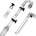 balacoo Aquarium Canister Filter Inlet Outlet Kit for 603b Fish Tank Outer Filter Accessory for 12mm Inner Diameter Aquarium Hose, 30X5.7X2.5CM, Grey