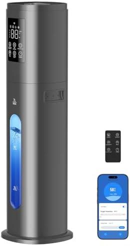 Humidifiers for Bedroom Large Room with 7L/1.85Gal Quiet Humidifiers, Smart App & Remote Control, 4 Mist Levels Cool Mist Humidifier for Home & Office : Home & Kitchen