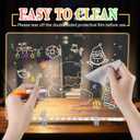 LED Note Board with 7 Colors Pen, 11.8" * 8" Acrylic Dry Erase Board with Light, 2026 LED Drawing Board with Adjustable Stand, Memo Message Dry Erase for Kids, Classroom, Home Decor, Office, Gifts