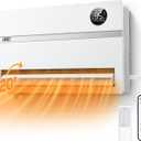 Dreo Wall-Mounted Heater, Smart Space Heater for Bedroom with Dreo FortPlug Overheat Protection, 120 Vertical Oscillation, Thermostat, 24H Timer, 1500W Electric Heater for Indoor, WH729S (White)