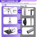 Backdrop Stand Heavy Duty 10x10Ft, Adjustable Metal Frame Pipe and Drape,Background Stand for Wedding Birthday Party Decorations