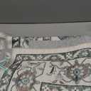 5x7 Area Rugs Living Room Rug: Washable Vintage Boho Medallion Rug No Slip Stain Resistant Soft Carpet Indoor Large Carpets for Bedroom Dining Room Farmhouse Nursery Hallway Home Office Green Ivory