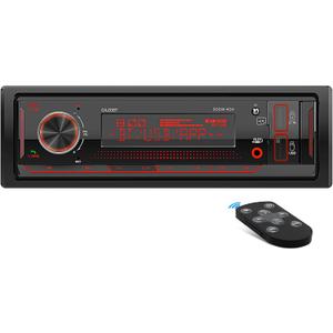 Single Din Bluetooth Marine Radio - in Dash 1-Din Car Stereo Receiver with AM FM Tuner LCD Display SD AUX-in USB Quick Charge APP Control
