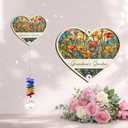 Suncatcher Ornament - Grandma's Garden Birthday Gift for Grandma - Unique Hanging Decor Item for Grandmother - Crystal Suncatcher Ornament for Window Rainbow Maker